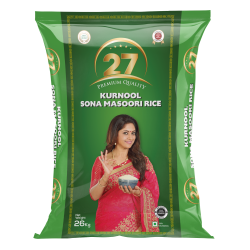 27 Kurnool Sonamasoori Rice (Premium Product) 26Kg