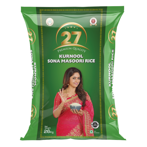 27 Kurnool Sonamasoori Rice (Premium Product) 26Kg